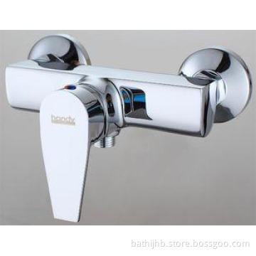 Single Handle Square Brass Bathroom Sink Faucets , Two hole